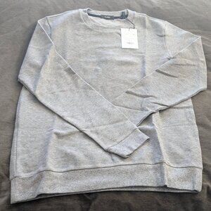 Theory Danen Light Grey Heather Joran Cewneck Sweater